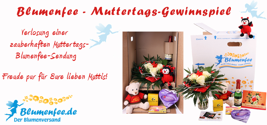 Blumenfee Muttertags Sendung gewinnen und online verschicken