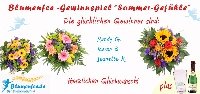 Die Gewinner der Sommersträuße wurden ermittelt.