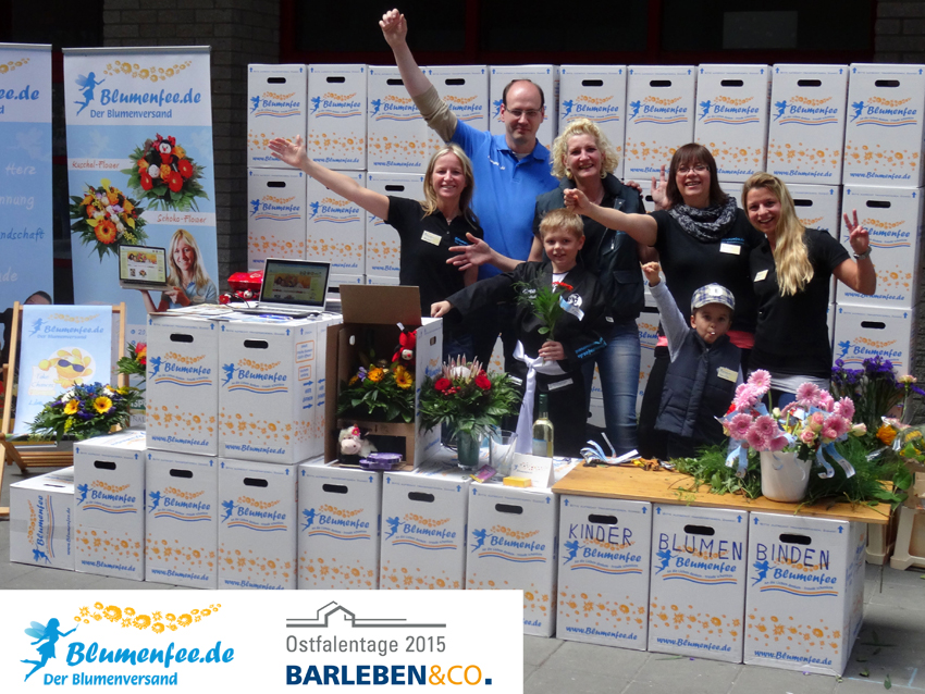 Blumenfee Live Messe Team in Barleben auf den Ostfalentagen 2015
